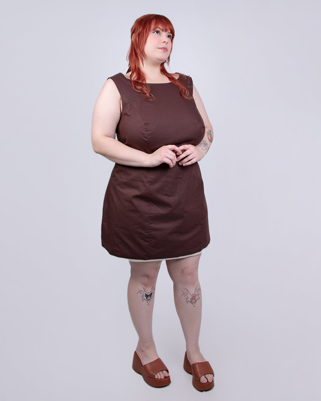 Vestido Tulipa - Marrom