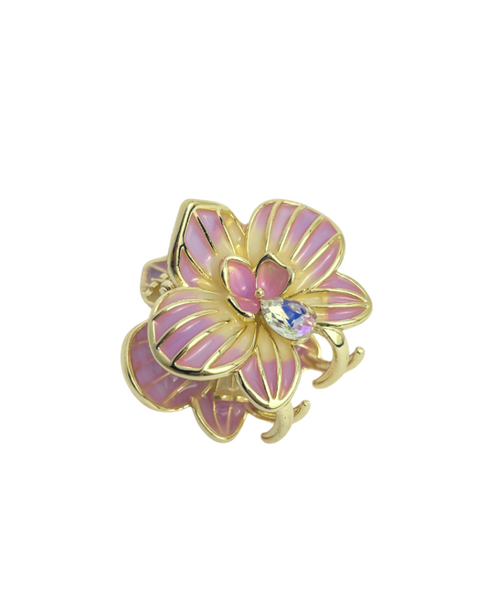 Mini Presilha Orquídea - Lilás