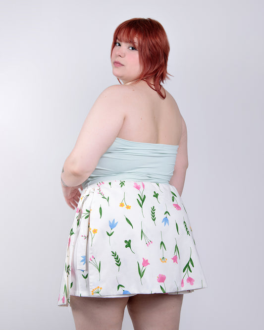 Short Saia Orquídea - Floral